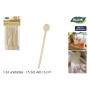 Set de Cucharas Algon Madera 15,2 cm 24 Piezas (18 Unidades)