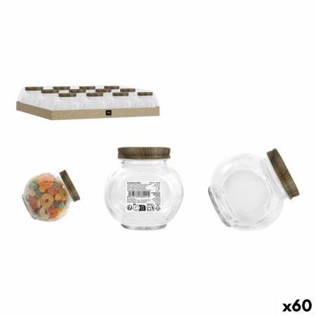 Pot en verre La Mediterránea WOOD 180 ml (60 Unités)