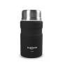 Termo para Alimentos ThermoSport Negro Acero 750 ml (6 Unidades)