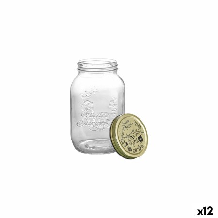 Tarro de Cristal La Mediterránea QUATRE 1,5 L (12 Unidades)