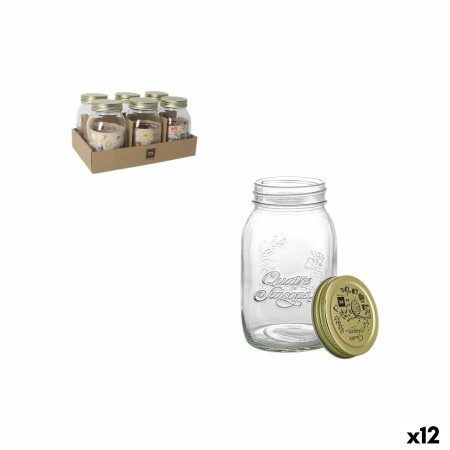 Tarro de Cristal La Mediterránea QUATRE 0,75 L (12 Unidades)