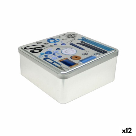 Boîte Multiusage Confortime Tailor Métal 19,7 x 19,7 x 8 cm (12 Unités)
