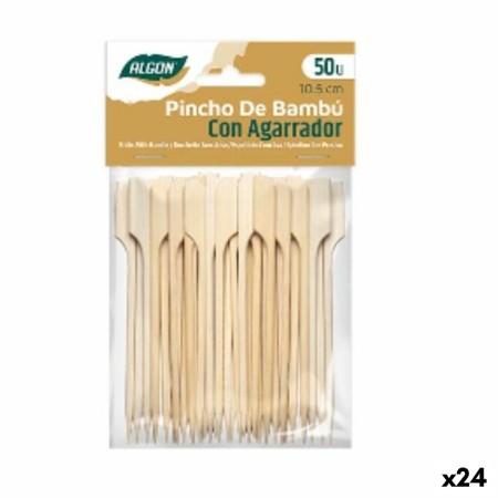 Pincho para aperitivo Algon Bambú 50 Piezas (24 Unidades)