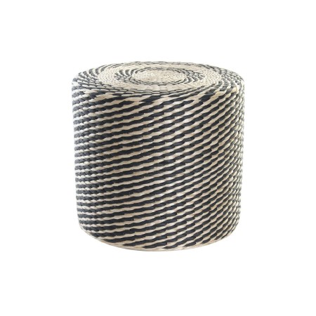 Pouf DKD Home Decor Naturel Marron Fibre (40 x 40 x 35 cm)