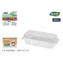 Plateaux alimentaires réutilisables Algon OPS 22 x 11 x 7 cm (3 Pièces) (24 Unités)
