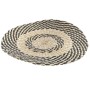 Dessous de plat DKD Home Decor Naturel Noir Fibre naturelle (35 x 35 x 1 cm)