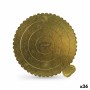 Base para pastel Algon Dorado 30 x 30 cm (36 Unidades)