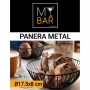 Corbeille à Pain My Bar Noir Métal Ronde (12 Unités)