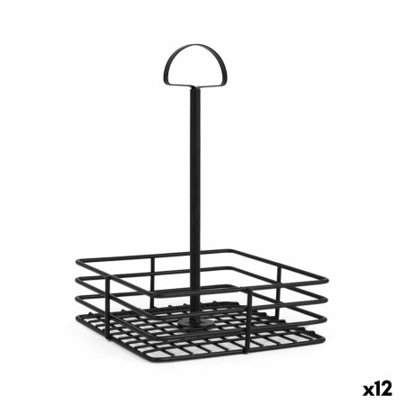 Organisateur polyvalent My Bar 15 x 15 x 22 cm Noir (12 Unités)