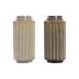 Vase DKD Home Decor Beige Marron Grès Traditionnel (2 Unités) (15 x 15 x 31 cm)