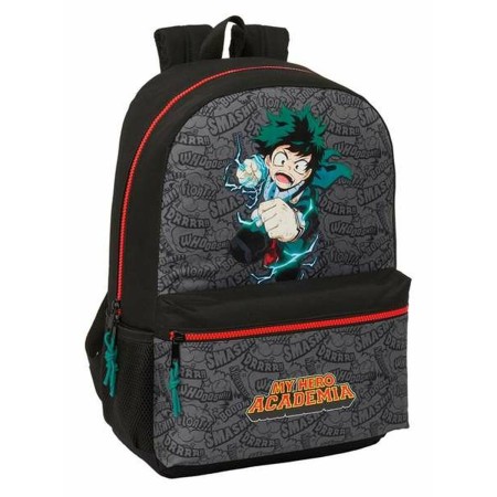 Cartable My Hero Academia Noir 30 x 46 x 14 cm