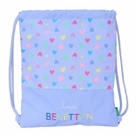 Bolsa Mochila con Cuerdas Benetton Lila 35 x 40 x 1 cm