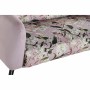 Canapé DKD Home Decor Noir Rose Métal Polyester Shabby Chic (140 x 71 x 71 cm)