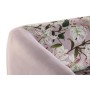 Canapé DKD Home Decor Noir Rose Métal Polyester Shabby Chic (140 x 71 x 71 cm)