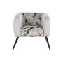 Fauteuil DKD Home Decor Noir Beige Métal Polyester (75 x 71 x 71 cm)