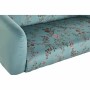 Canapé DKD Home Decor Noir Métal Polyester Vert Fleurs Shabby Chic (140 x 71 x 71 cm)