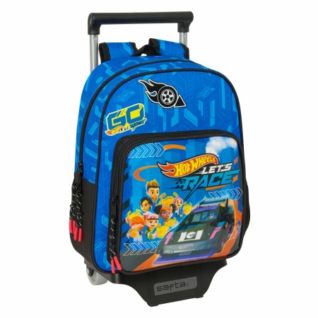 Cartable à roulettes Hot Wheels Let'S Race 27 x 33 x 10 cm