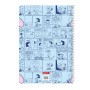 Cahier à Spirale Snoopy 21,5 x 31 x 1 cm Bleu