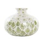 Vase DKD Home Decor Vase Vert Nacre noire Bambou Tropical (34 x 34 x 26 cm)