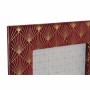 Cadre photo DKD Home Decor Violet Rose Doré Bois Polyester (23 x 2 x 28 cm) (2 Unités)