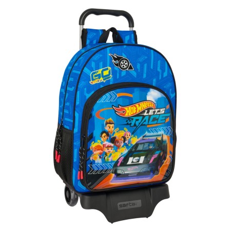 Cartable à roulettes Hot Wheels Let'S Race 33 x 42 x 14 cm