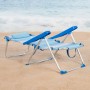 Chaise de Plage Aktive 48 x 90 x 60 cm (2 Unités)