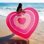 Colchoneta Hinchable Intex Corazón 135 x 155 x 25 cm Rosa (6 Unidades)