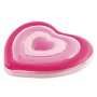 Matelas Gonflable Intex Coeur 135 x 155 x 25 cm Rose (6 Unités)