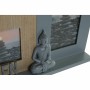 Cadre photo DKD Home Decor Zen Bois Buda Gris Marron Aluminium Résine (34 x 5 x 28 cm) (2 Unités)