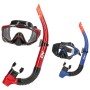 Gafas de Buceo con Tubo AquaSport Azul Rojo (6 Unidades)