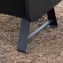Barbacoa Portátil Aktive Acero 45 x 25 x 30 cm Negro (2 Unidades)