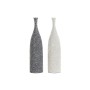 Vase DKD Home Decor Gris Beige Résine Oriental (14 x 8 x 55 cm) (2 Unités)