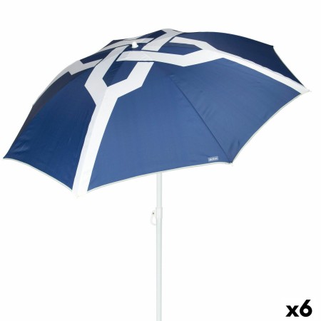 Sombrilla de playa Aktive 200 x 205 x 200 cm (6 Unidades)