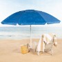 Parasol de plage Aktive Bleu 220 x 210 x 220 cm (6 Unités)