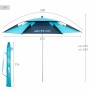 Parasol de plage Aktive Bleu 200 x 195 x 200 cm Ø 200 cm