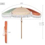 Parasol de plage Aktive Ø 200 cm 200 x 185 x 200 cm (4 Unités)
