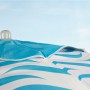 Sombrilla de playa Aktive Azul Ø 220 cm 220 x 200 x 220 cm (6 Unidades)