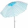 Sombrilla de playa Aktive Azul Ø 220 cm 220 x 200 x 220 cm (6 Unidades)