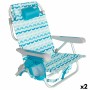 Silla de Playa Aktive 50 x 70 x 45 cm (2 Unidades)
