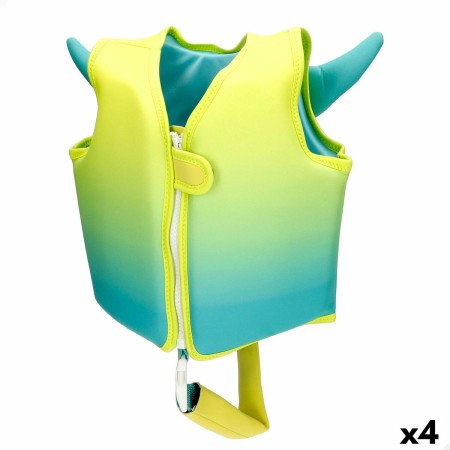 Chaleco salvavidas AquaSport 30 x 30 x 10 cm Amarillo (4 Unidades)