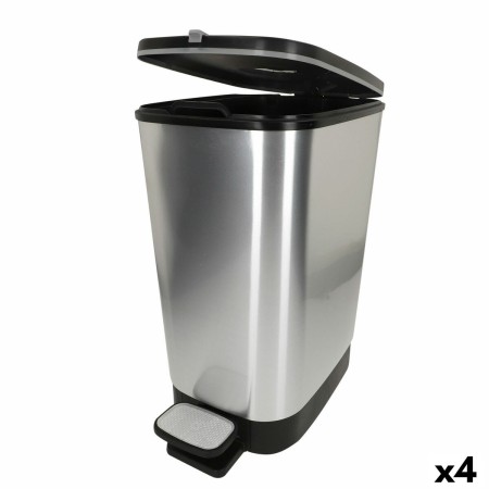 Poubelle Curver Gris Plastique 25 L (4 Unités)