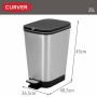 Poubelle Curver Gris Plastique 25 L (4 Unités)