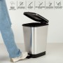 Poubelle Curver Gris Plastique 25 L (4 Unités)