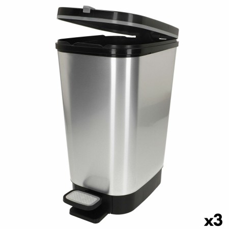 Poubelle Curver Gris Plastique 45 L (3 Unités)