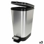 Cubo de basura Curver Gris Plástico 45 L (3 Unidades)