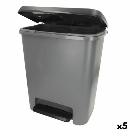 Cubo de basura Curver Gris oscuro Plástico 25 L (5 Unidades)