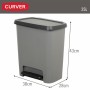 Cubo de basura Curver Gris oscuro Plástico 25 L (5 Unidades)