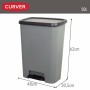 Cubo de basura Curver Gris oscuro Plástico 50 L (5 Unidades)