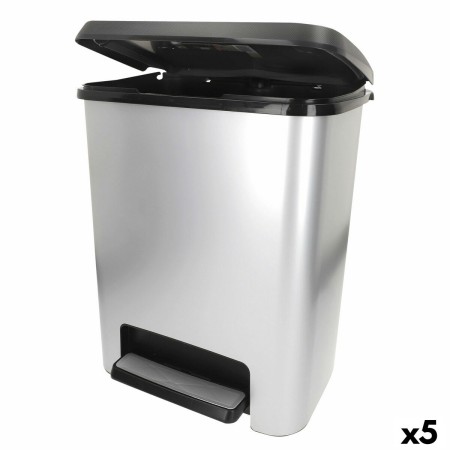 Poubelle Curver Gris Plastique 25 L (5 Unités)
