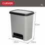 Cubo de basura Curver Gris Plástico 25 L (5 Unidades)